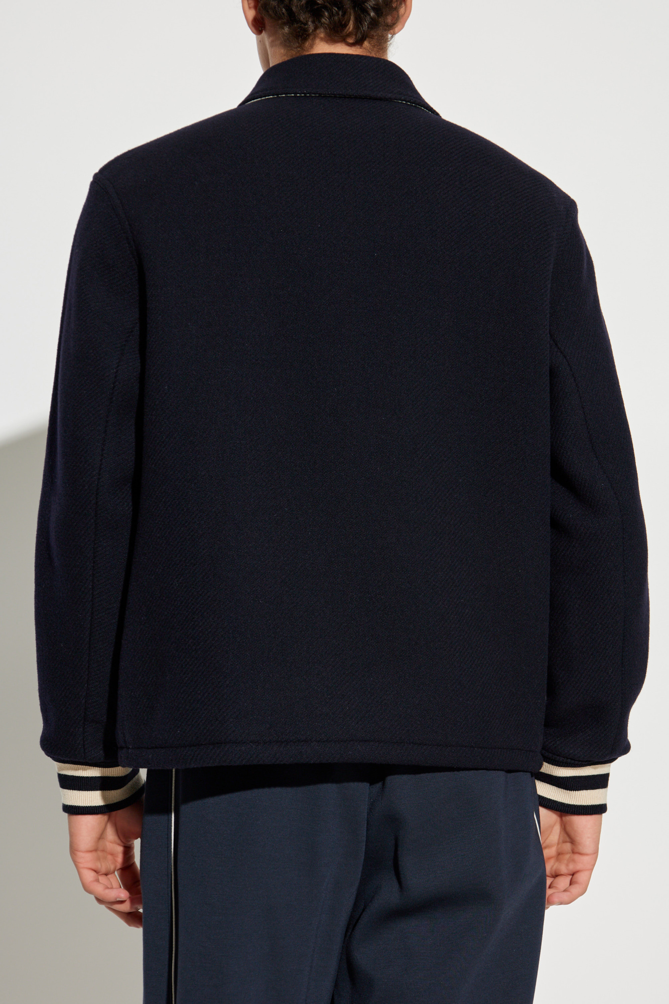 Emporio Armani Wool jacket with logo | Men's | Vitkac